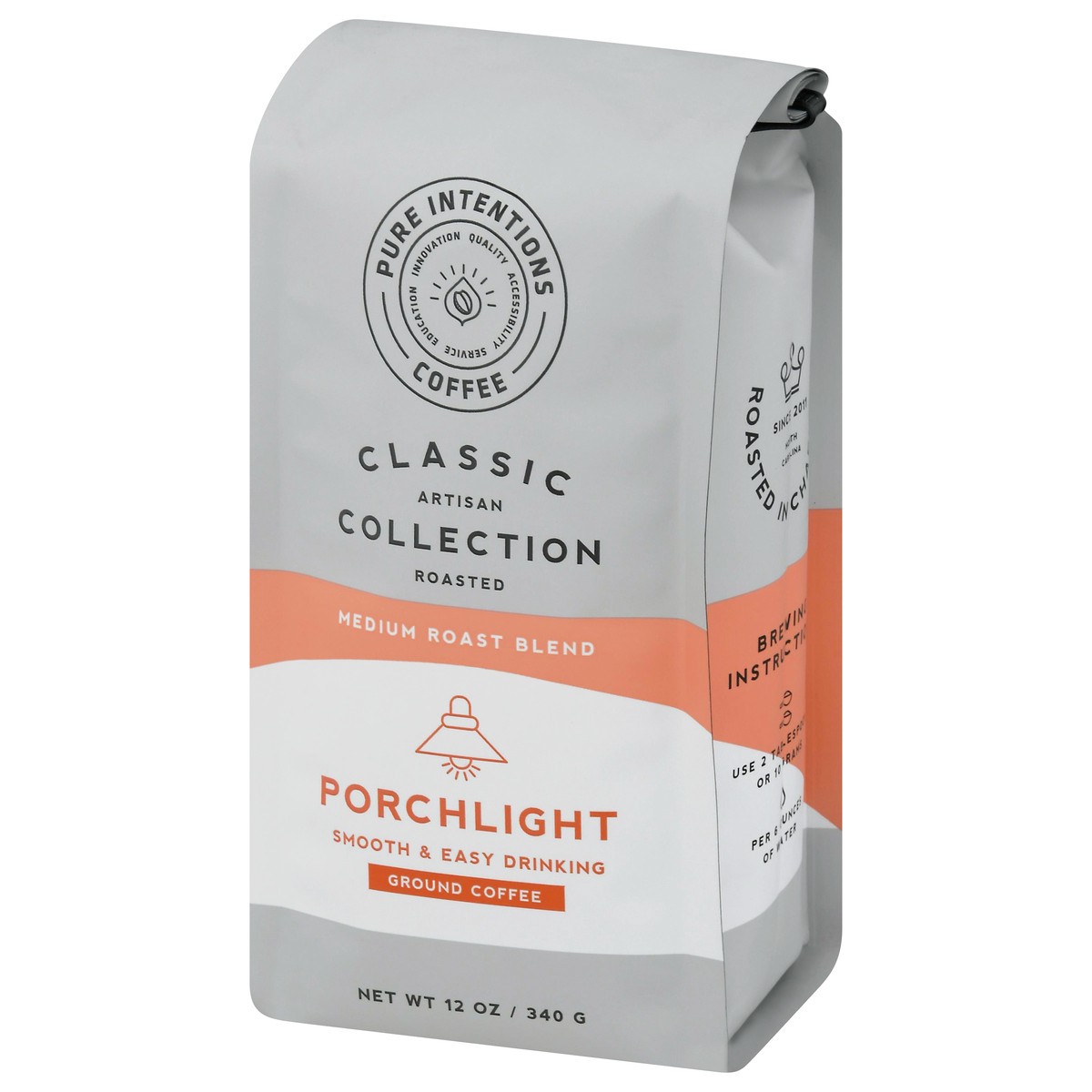 slide 8 of 9, Pure Intentions Coffee Porchlight Medium Roast Blend Ground Coffee - 12 oz, 12 oz