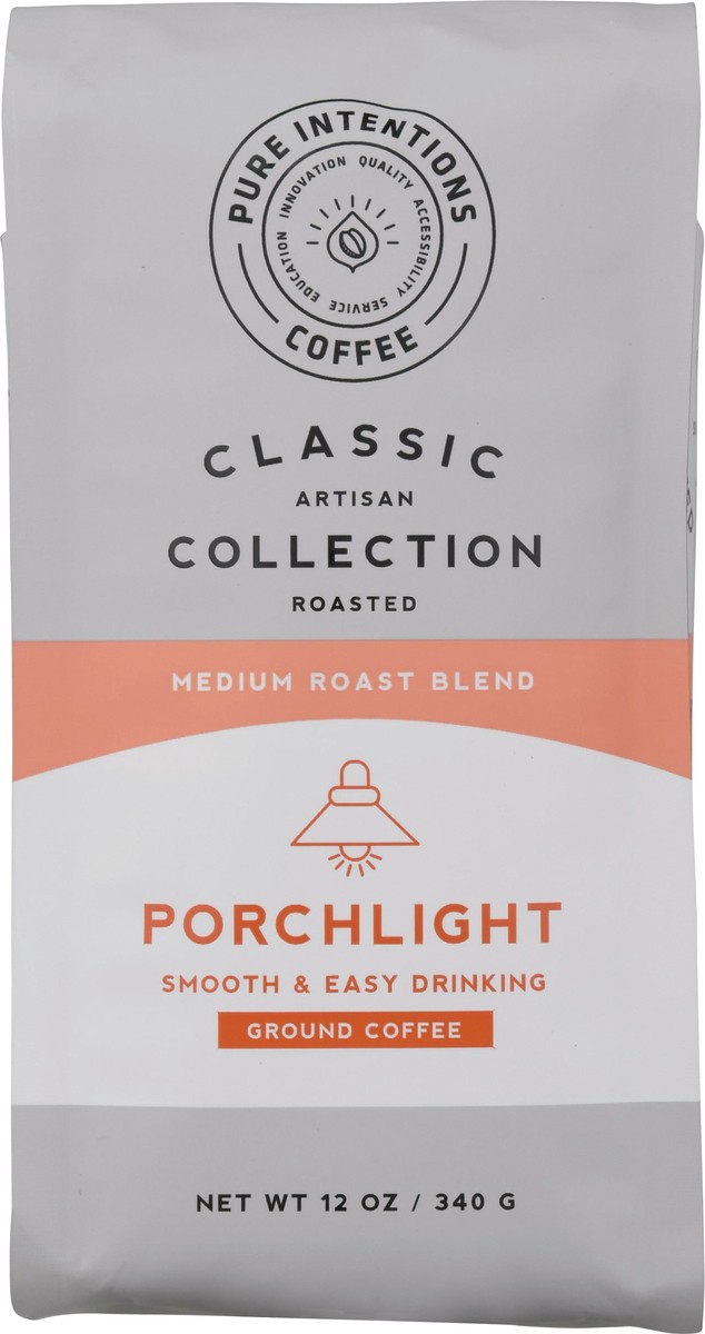 slide 4 of 9, Pure Intentions Coffee Porchlight Medium Roast Blend Ground Coffee - 12 oz, 12 oz