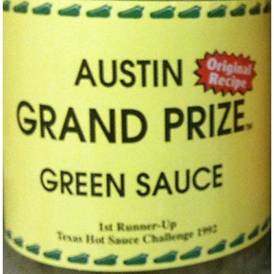 slide 1 of 1, Austin Grand Prize Green Sauce, 16 oz