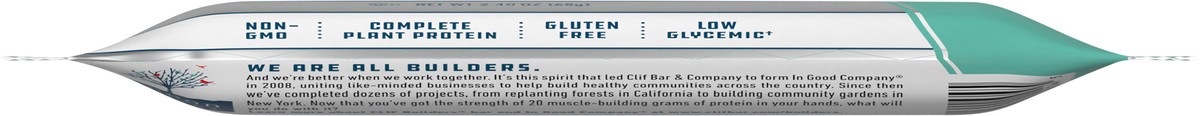 slide 4 of 9, CLIF Builders - Chocolate Mint Flavor - Protein Bar - Gluten-Free - Non-GMO - Low Glycemic - 20g Protein - 2.4 oz., 2.4 oz