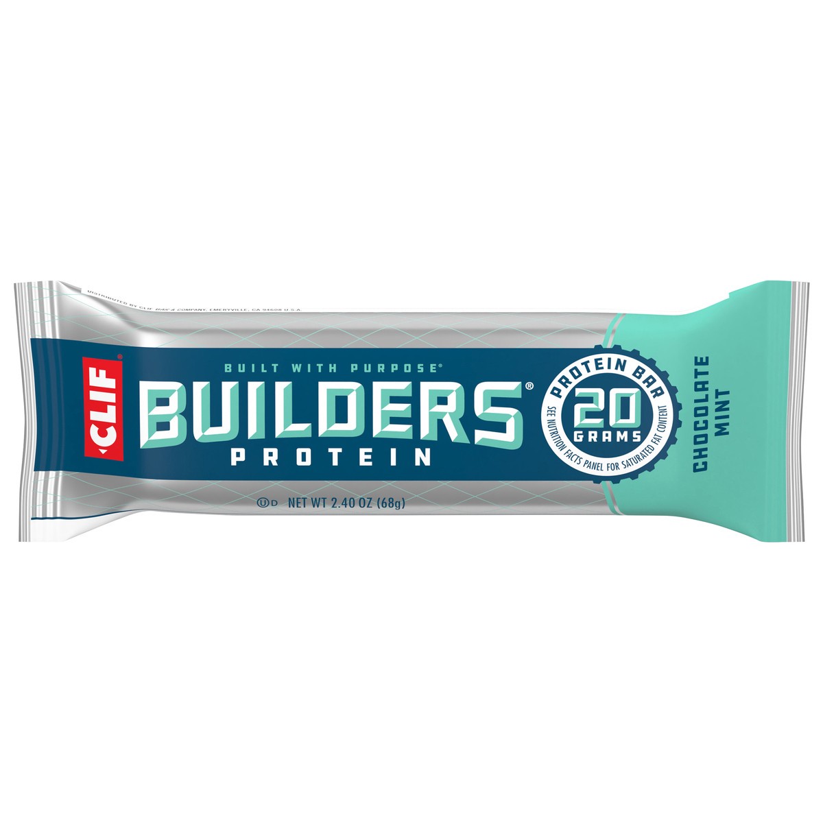 slide 1 of 9, CLIF Builders - Chocolate Mint - Protein Bar - 2.4 oz., 2.4 oz