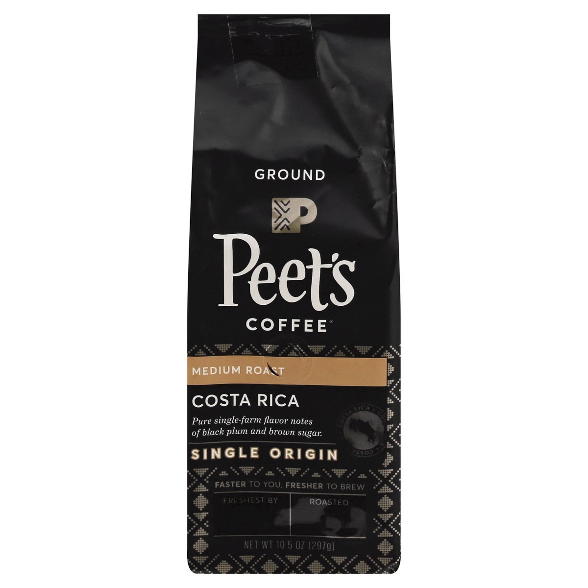 slide 10 of 15, Peet's Coffee, Single Origin Costa Rica Dark Roast Ground Coffee - 10.5oz Bag, 10.5 oz