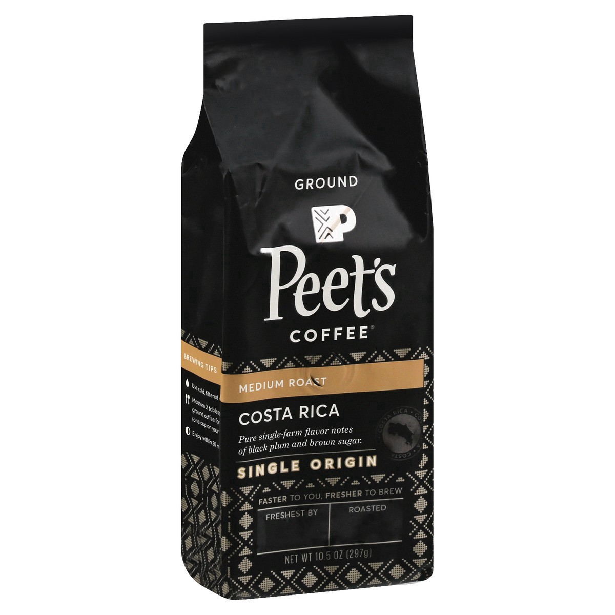 slide 7 of 15, Peet's Coffee, Single Origin Costa Rica Dark Roast Ground Coffee - 10.5oz Bag, 10.5 oz