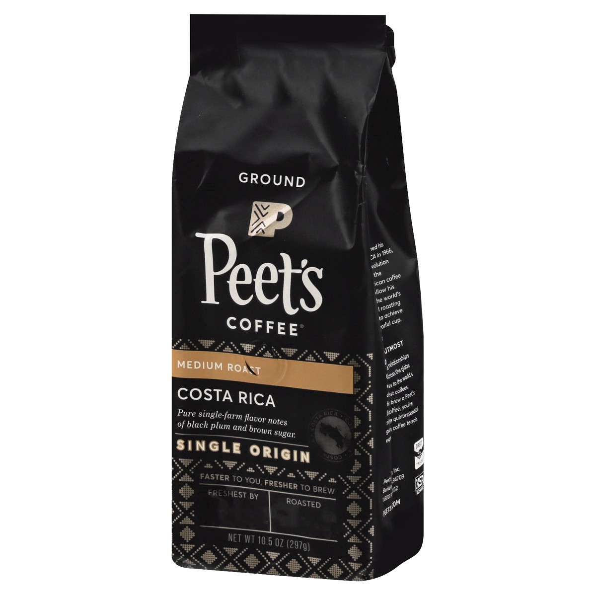 slide 3 of 15, Peet's Coffee, Single Origin Costa Rica Dark Roast Ground Coffee - 10.5oz Bag, 10.5 oz