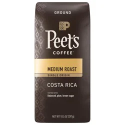 Peet's Coffee Single Origin Costa Rica Dark Roast Ground Coffee - 10.5 oz Bag