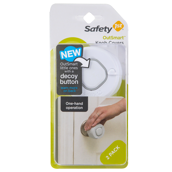 slide 1 of 5, Safety 1st Outsmart Knob Covers, 2 ct