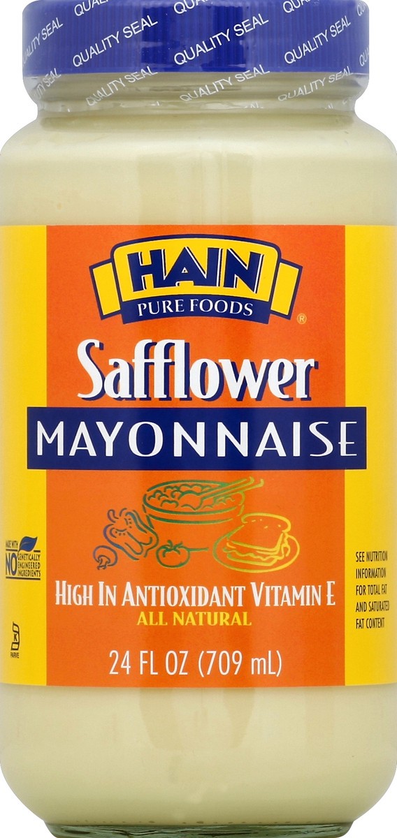 slide 1 of 6, Hain Pure Foods Hain Safflower Mayonnaise, 24 oz