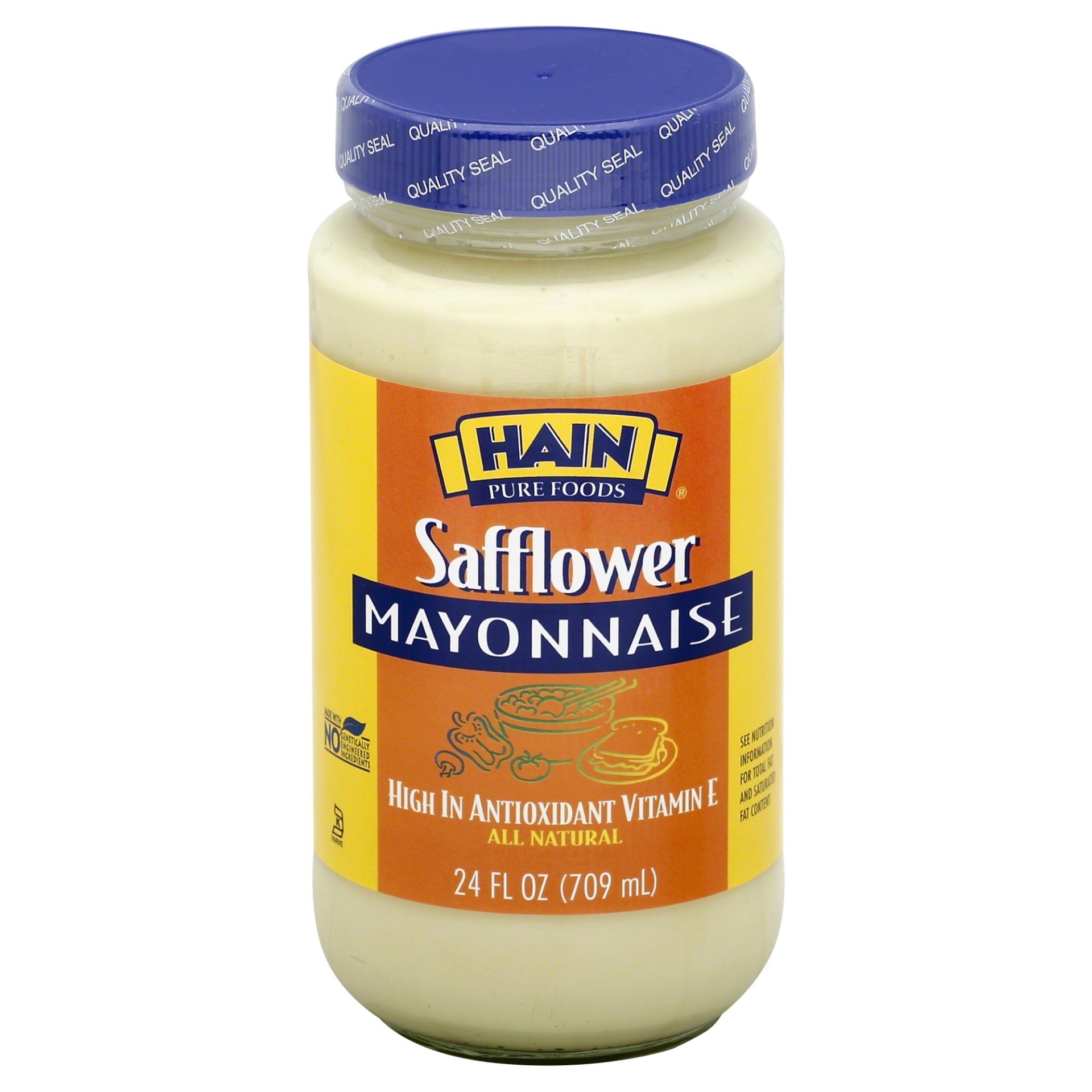 slide 1 of 6, Hain Pure Foods Hain Safflower Mayonnaise, 24 oz