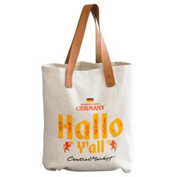 Central Market Passport Germany Canvas Bag With Handle