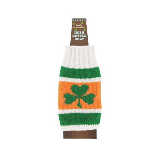 slide 1 of 1, St. Patrick's Day bottle cozy, each