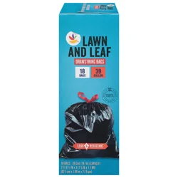 Giant Lawn & Leaf Drawstring Bags - 39 gal