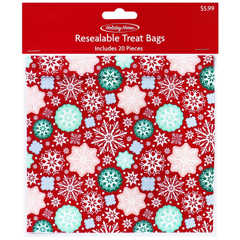 slide 2 of 2, Holiday Home® Resealable Treat Bag, 20 ct