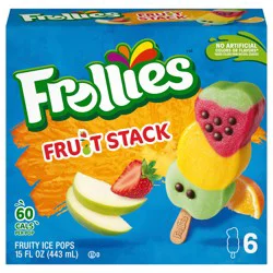 Frollies Fruit Stack Fruity Ice Pops - 6 Each