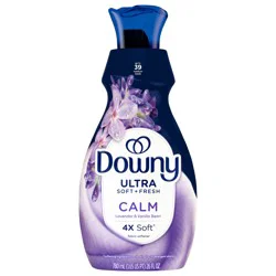 Downy Ultra Soft Plus Fresh Fabric Softener Liquid, Calm, Lavender and Vanilla Bean, 26 fl oz, 39 Loads, Downy Fabric Softener, Laundry Softener