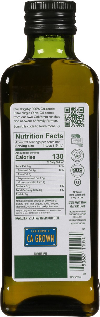 slide 9 of 9, California Olive Ranch 100% California Medium Extra Virgin Olive Oil 16.9 fl oz, 16.9 oz