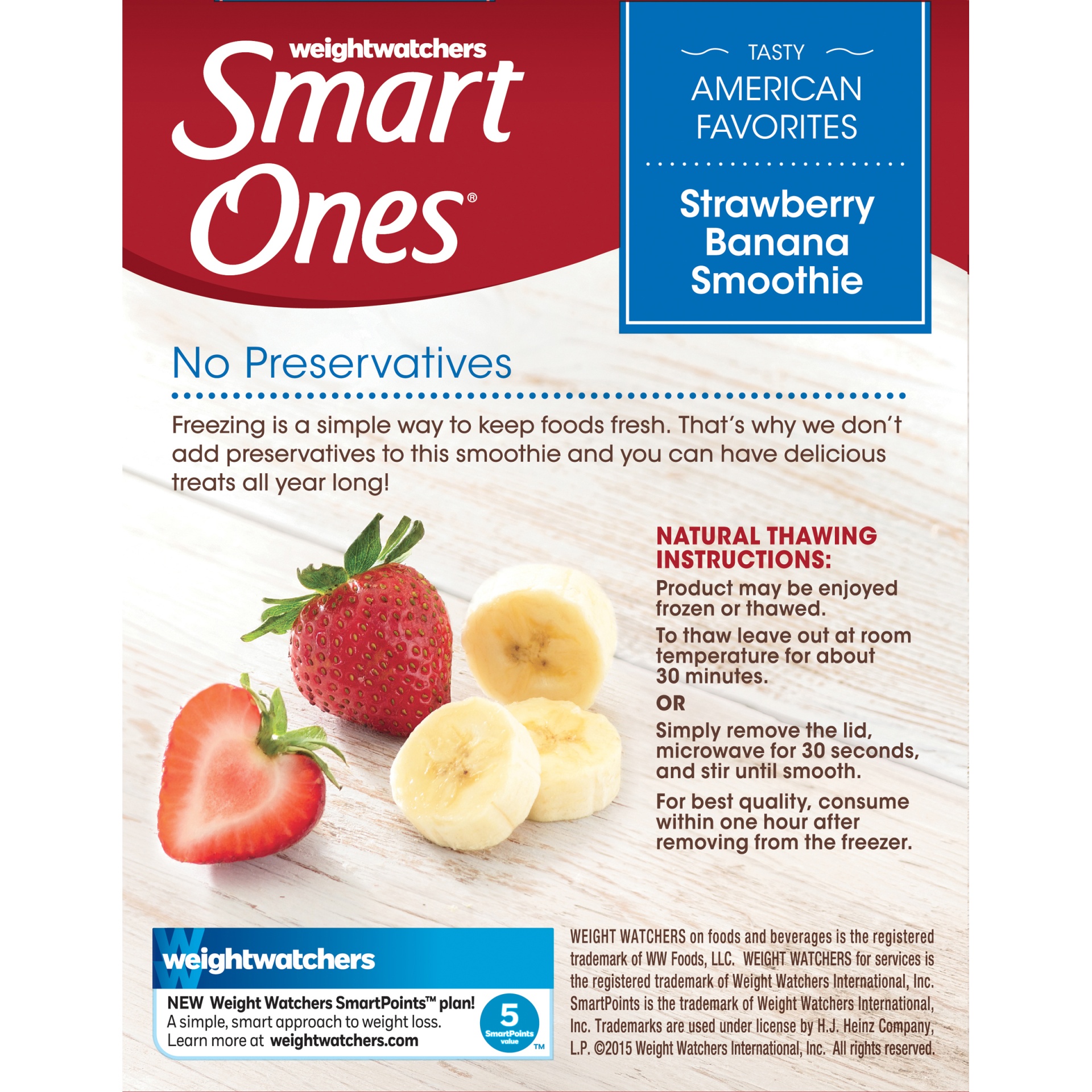 slide 3 of 6, Smart Ones Tasty American Favorites Strawberry Banana Smoothie, 8 fl oz