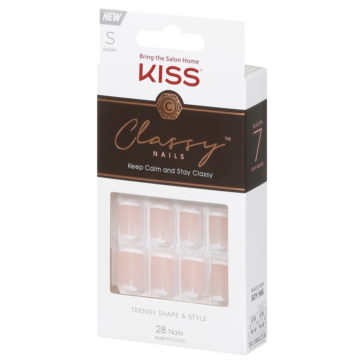 slide 5 of 9, Kiss Classy Trendy Shape & Style Nails Short 1 kit, 1 kit