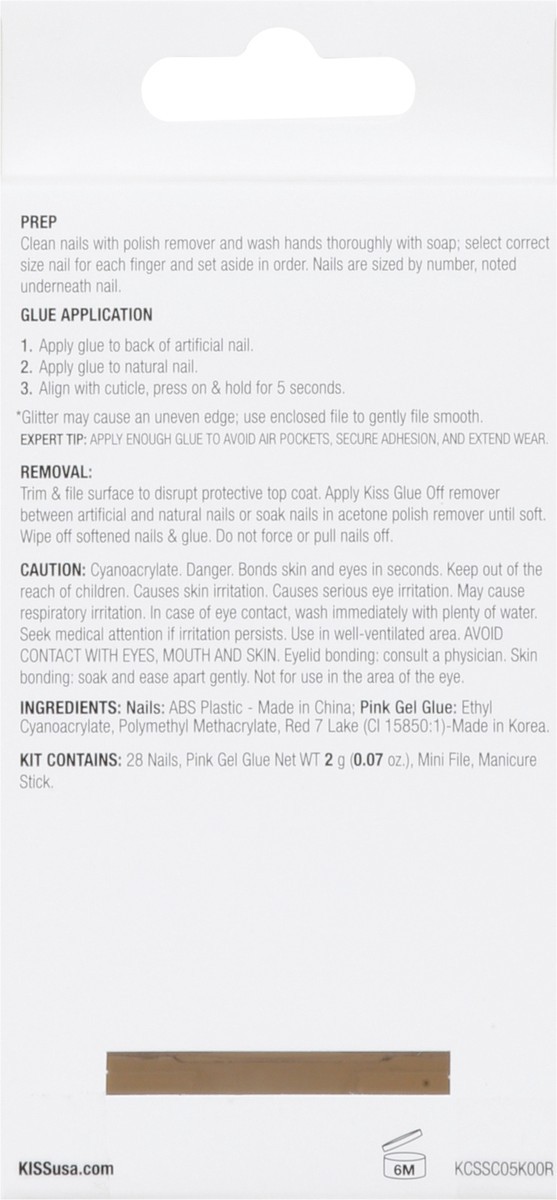 slide 7 of 9, Kiss Classy Trendy Shape & Style Nails Short 1 kit, 1 kit