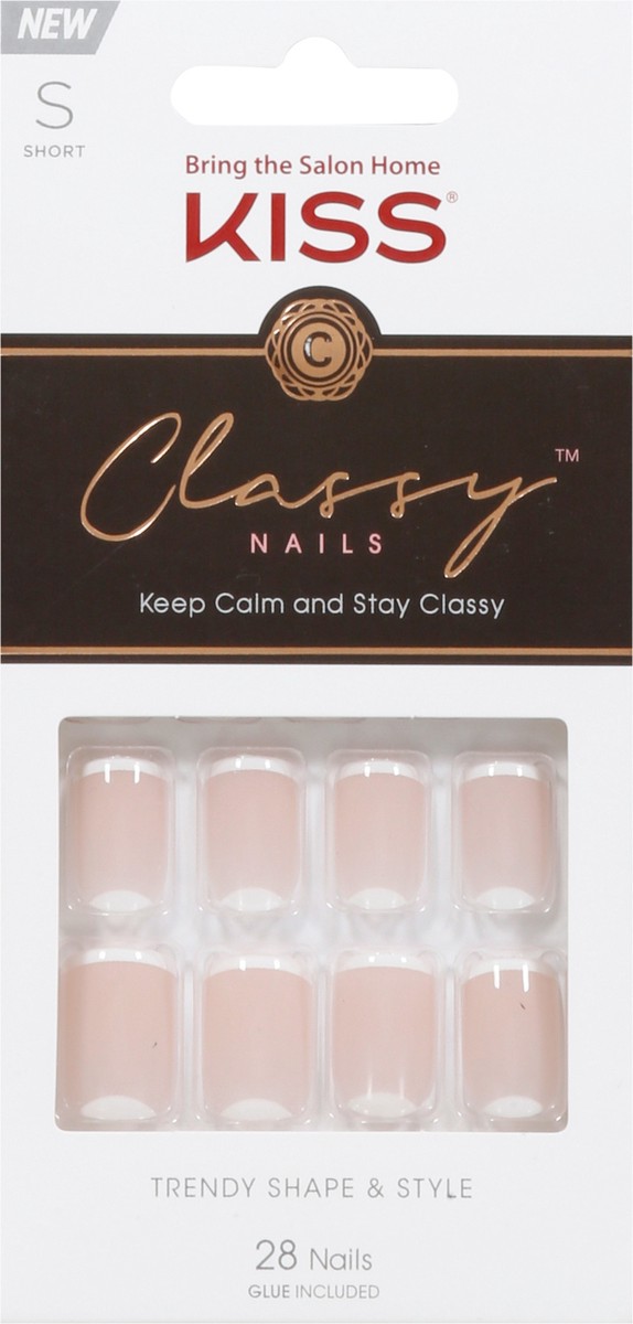 slide 8 of 9, Kiss Classy Trendy Shape & Style Nails Short 1 kit, 1 kit