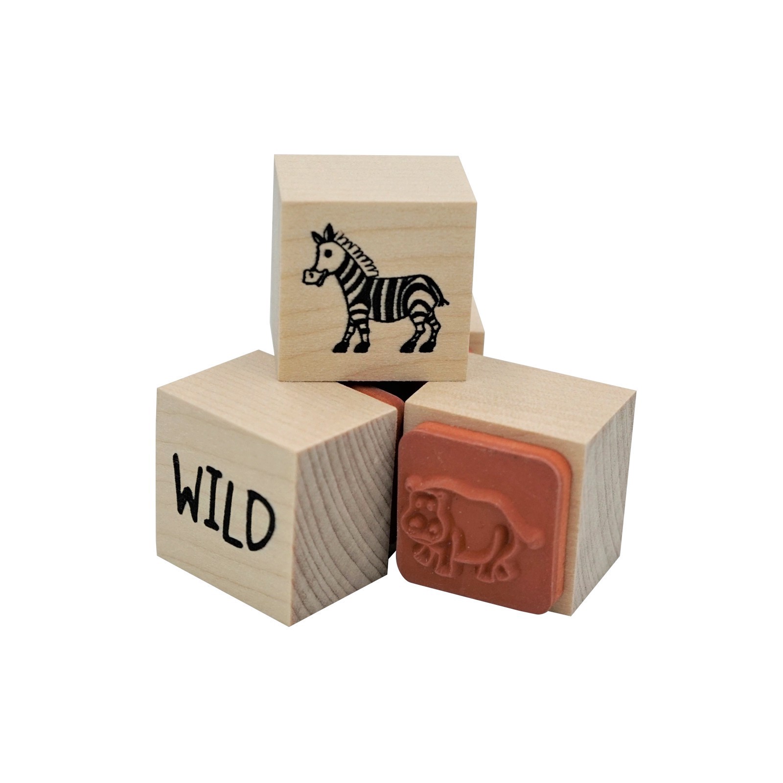 slide 5 of 5, Safari Jar Of Wood Stamps By Recollections, 1 in x 1 in