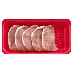 Pork Boneless Loin Thin Chops (About 4 Chops Per Pack)
