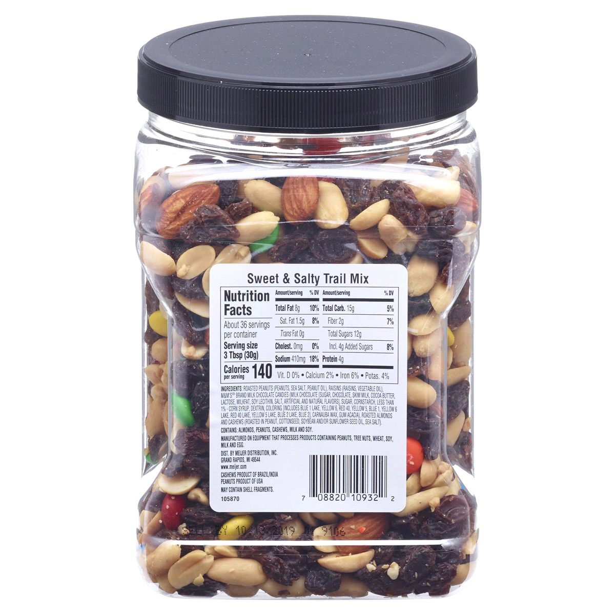 slide 5 of 5, Meijer Sweet & Salty Trail Mix, 38 oz