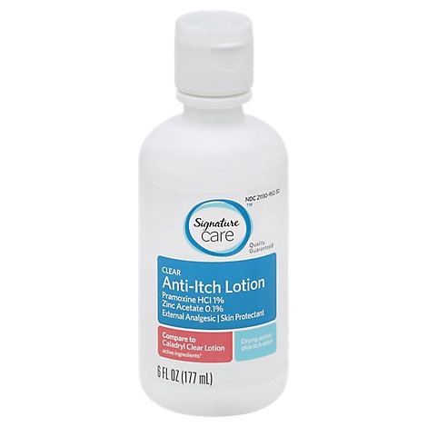 slide 1 of 1, Signature Care Lotion Anti Itch Clear External Analgesic Skin Protectant, 6 fl oz