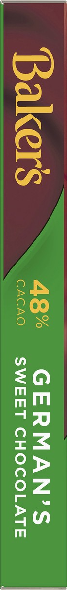 slide 2 of 9, Baker's German's Sweet Chocolate Premium Baking Bar with 48% Cacao, 4 oz Box, 4 oz