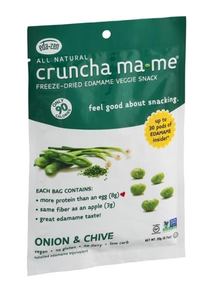 slide 1 of 4, Cruncha Ma-me Veggie Snack, Freeze-Dried Edamame, Onion & Chive, 0.7 oz