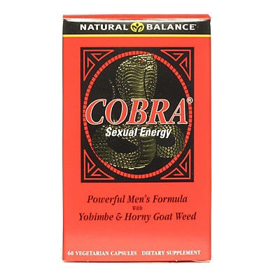 slide 1 of 1, Natural Balance Cobra Sexual Energy Vegetarian Capsules, 60 ct