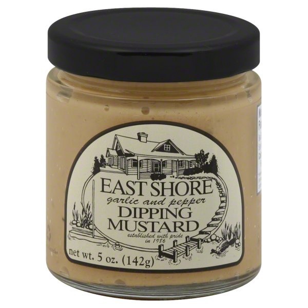 slide 1 of 1, East Shore Dipping Mustard 5 oz, 5 oz