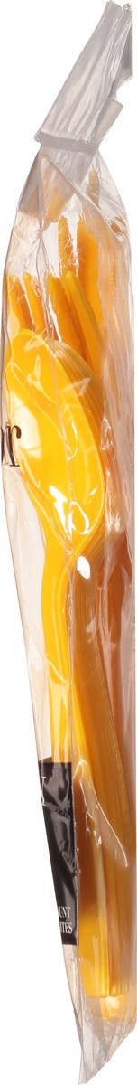 slide 7 of 9, Touch of Color School Bus Yellow Premium Cutlery 24 ea, 24 ct