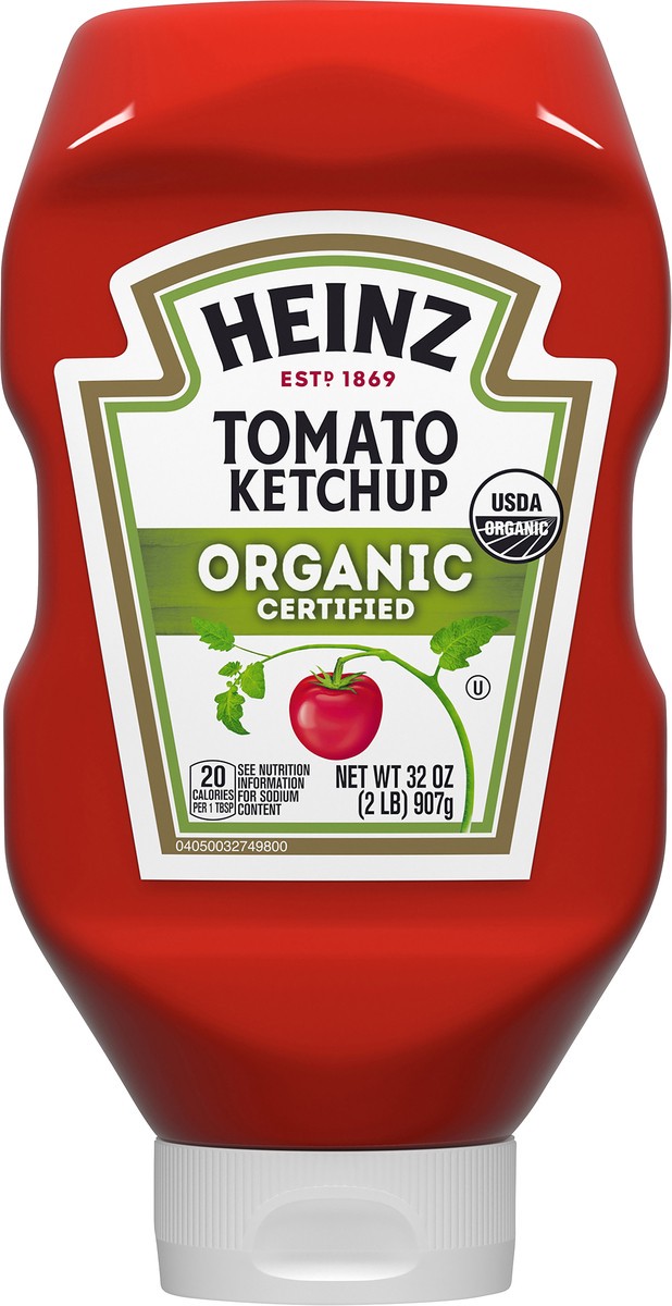 slide 7 of 14, Heinz Organic Tomato Ketchup, 32 oz Bottle, 32 oz