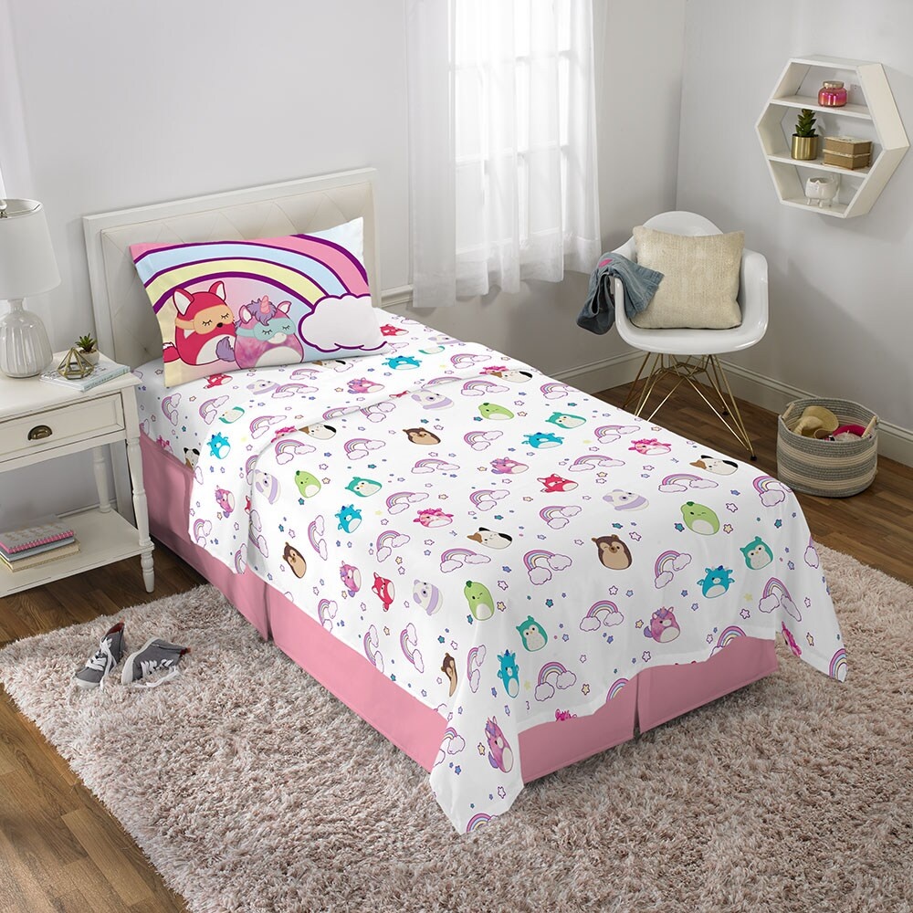 slide 1 of 1, Squishmallow Twin Sheet Set, Twin Size