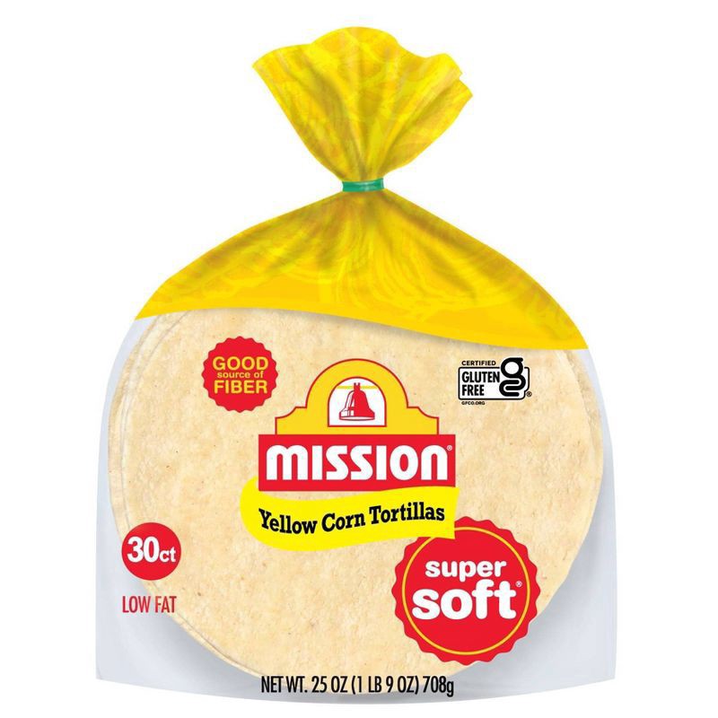 slide 1 of 3, Mission Yellow Corn Tortillas, 25 oz