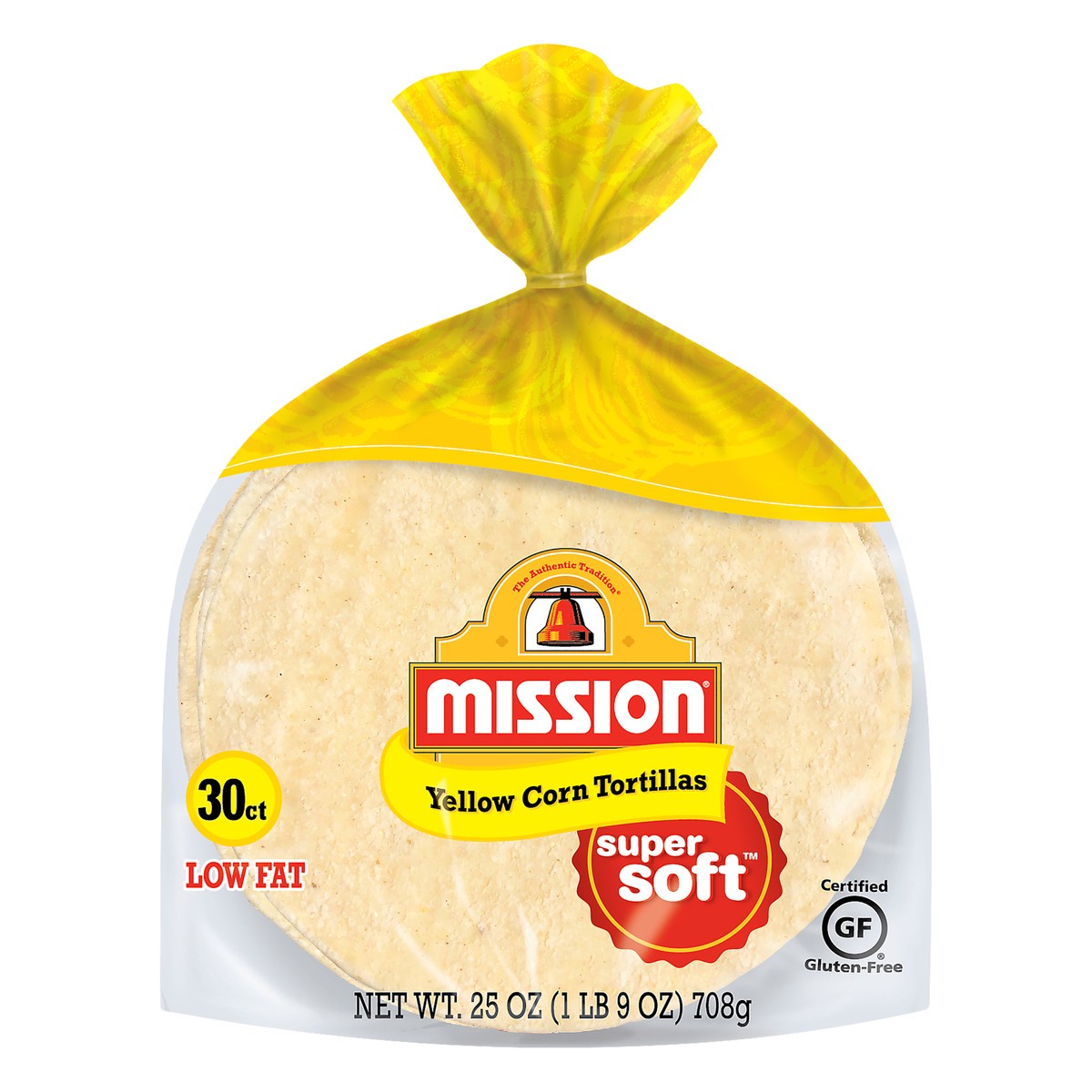 slide 1 of 4, Mission Gluten Free Yellow Corn Tortillas - 25oz/30ct, 