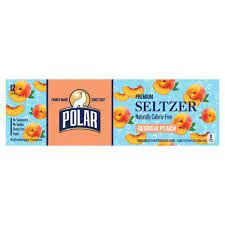 Polar Seltzer 12oz, 12pk. Georgia Peach
