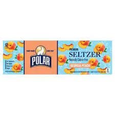 Polar Seltzer 12oz, 12pk. Georgia Peach