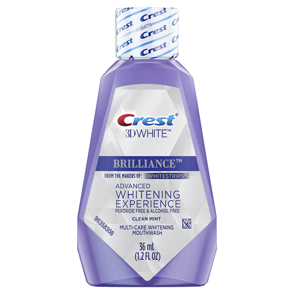 slide 1 of 1, Crest White Brilliance Clean Mint Multi-Care Whitening Mouthwash, 1.2 fl oz