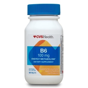 slide 1 of 1, CVS Health Vitamin B6 Tablets, 100 ct; 100 mg