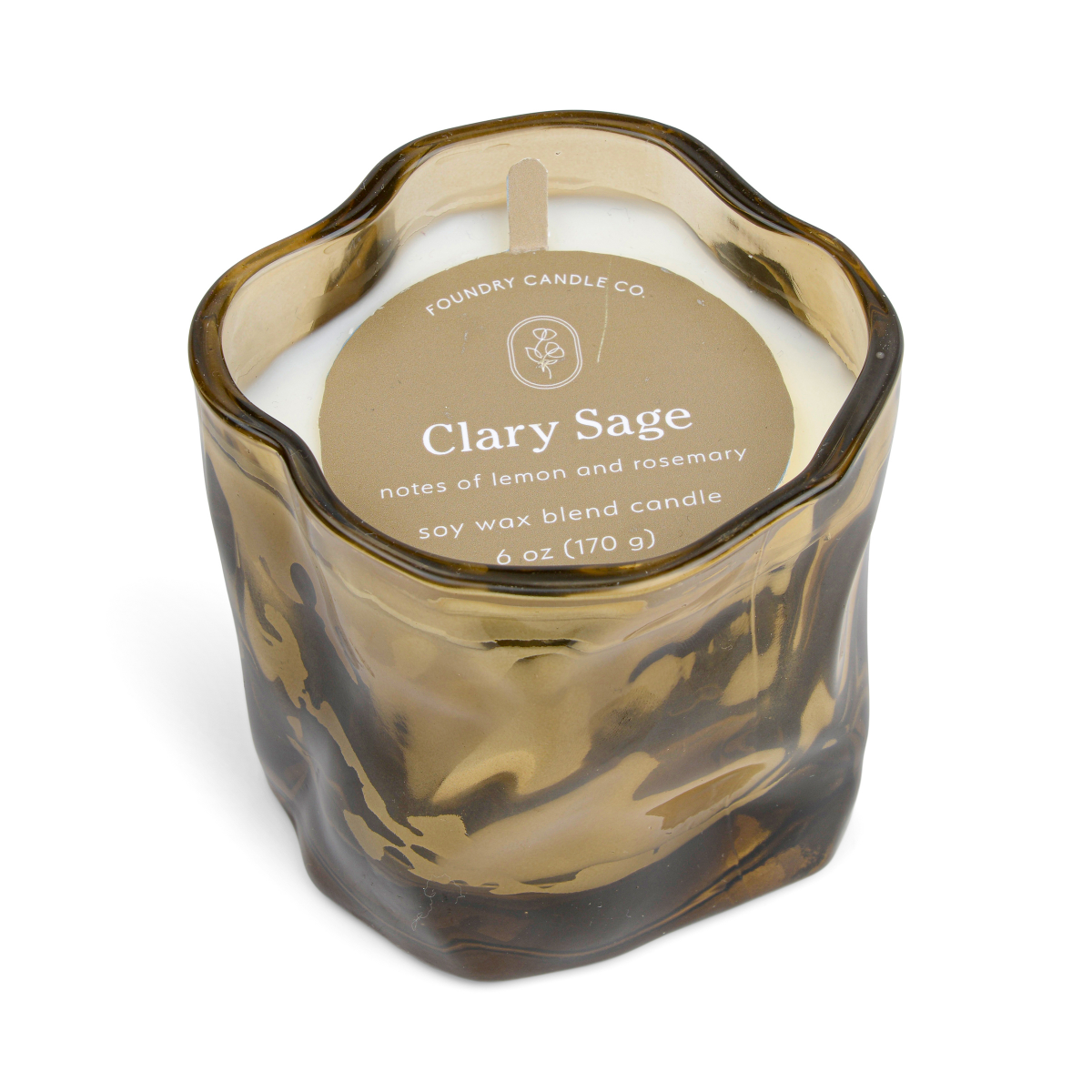 slide 2 of 2, Foundry Tinted Irregular Shaped Glass C, 6 oz