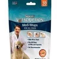 slide 1 of 1, Sergeant's Vetscription Medi Wraps For All Dogs, 30 ct