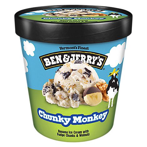 slide 1 of 1, Ben & Jerry's Chunky Monkey Ice Cream - 16 Oz, 16 oz