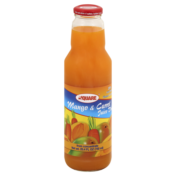 slide 1 of 1, Square Juice Drink, Mango & Carrot - 25.4 oz, 25.4 oz