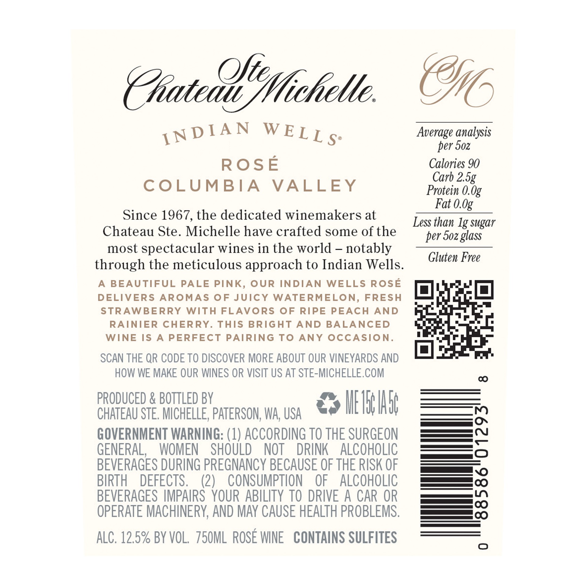slide 2 of 6, Chateau Ste. Michelle Rose Wine 750 ml, 750 ml