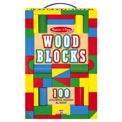 MELISSA & DOUG 100 Wood Blocks Set