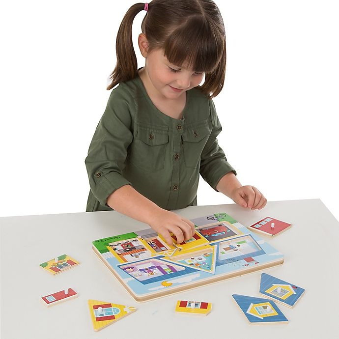 slide 3 of 4, Melissa & Doug Around the House Sound Puzzle, 8 ct