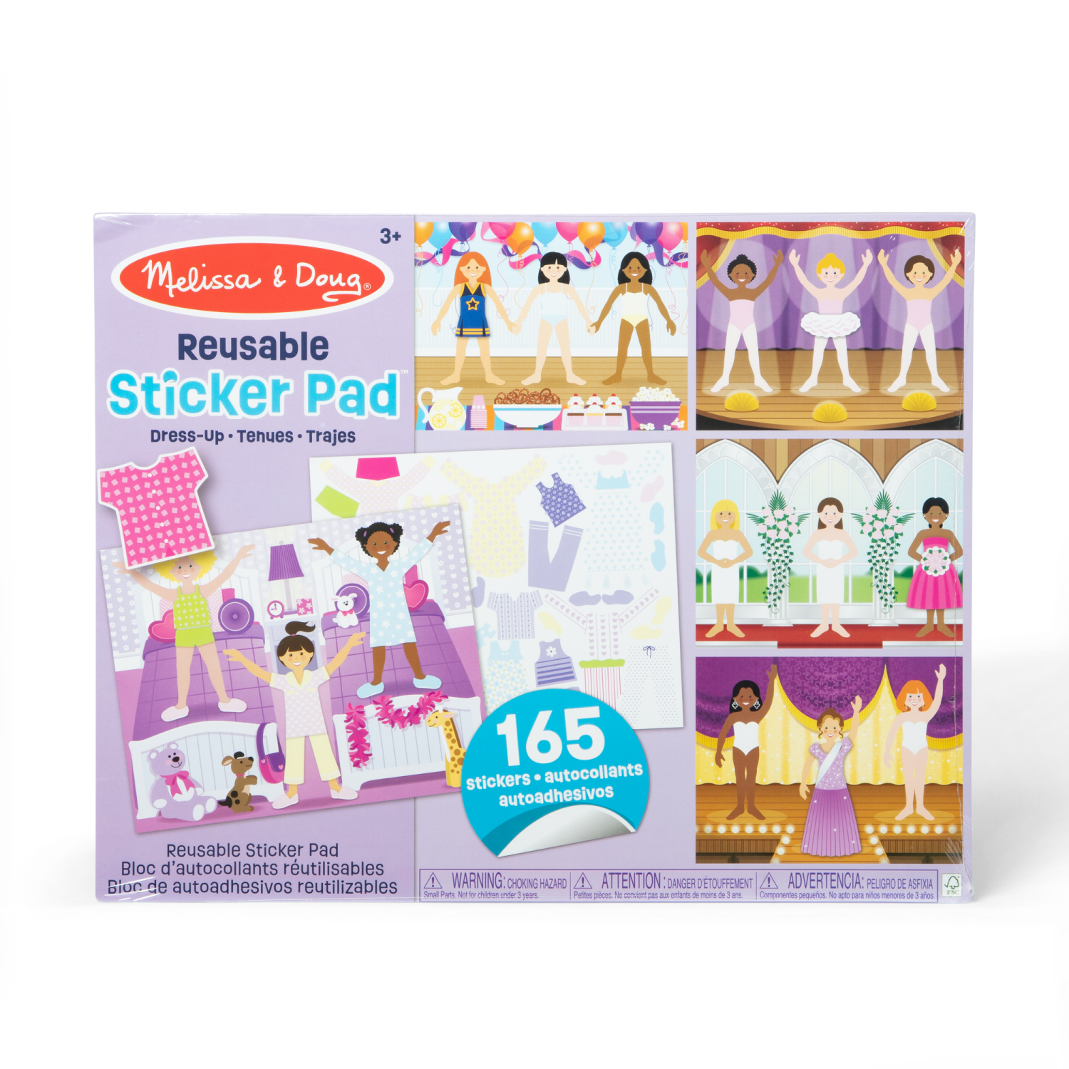 slide 4 of 6, MELISSA & DOUG Reusable Sticker Pad Assortment, 1 ct