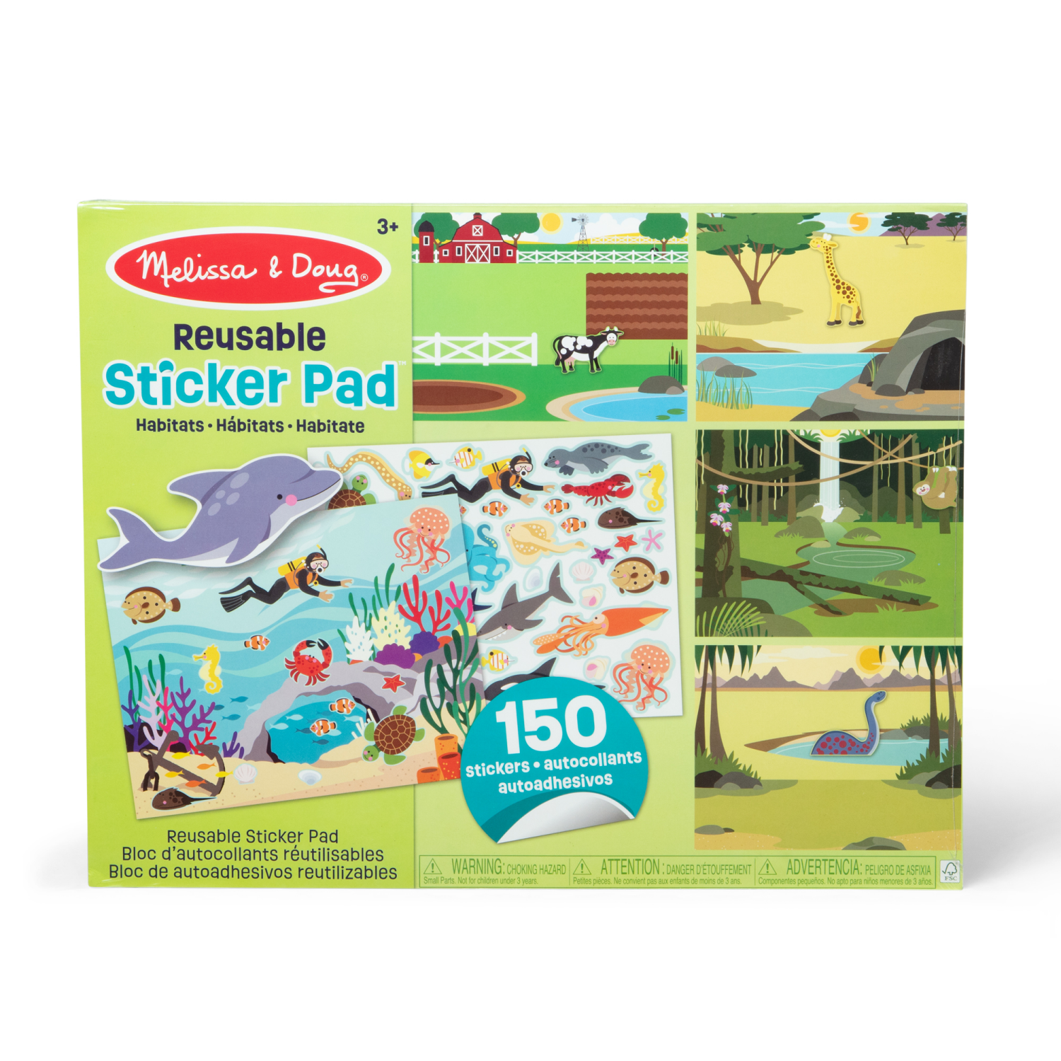 slide 5 of 6, MELISSA & DOUG Reusable Sticker Pad Assortment, 1 ct