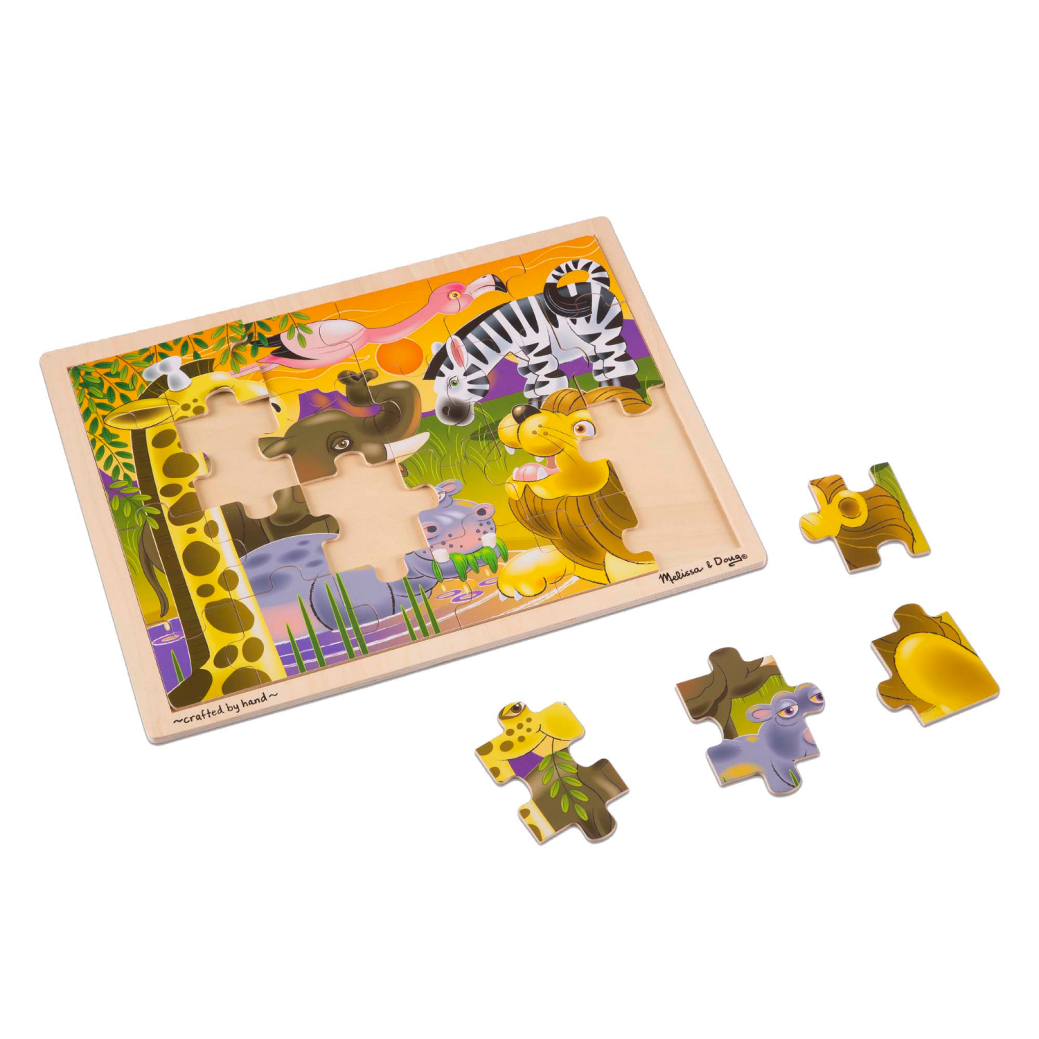 slide 7 of 8, Melissa & Doug Large Jigsaw Asrt #, 24/48 ct